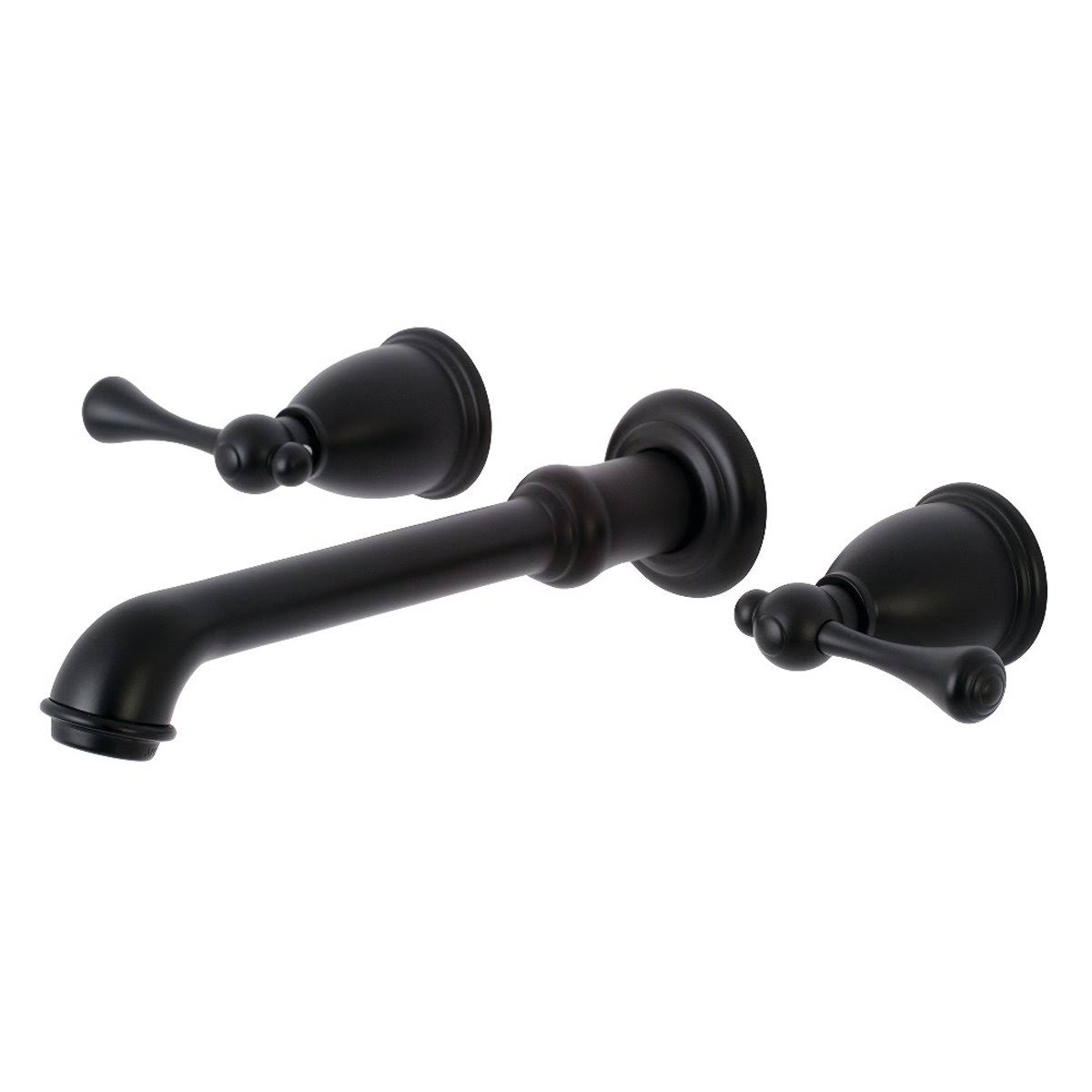 Polished Brass Center Wall Mount Bathroom Faucet P329