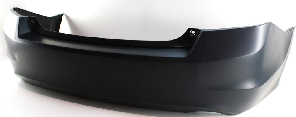 Rear Bumper Cover Primed with Single Exhaust Hole 4 Cyl Sedan M842