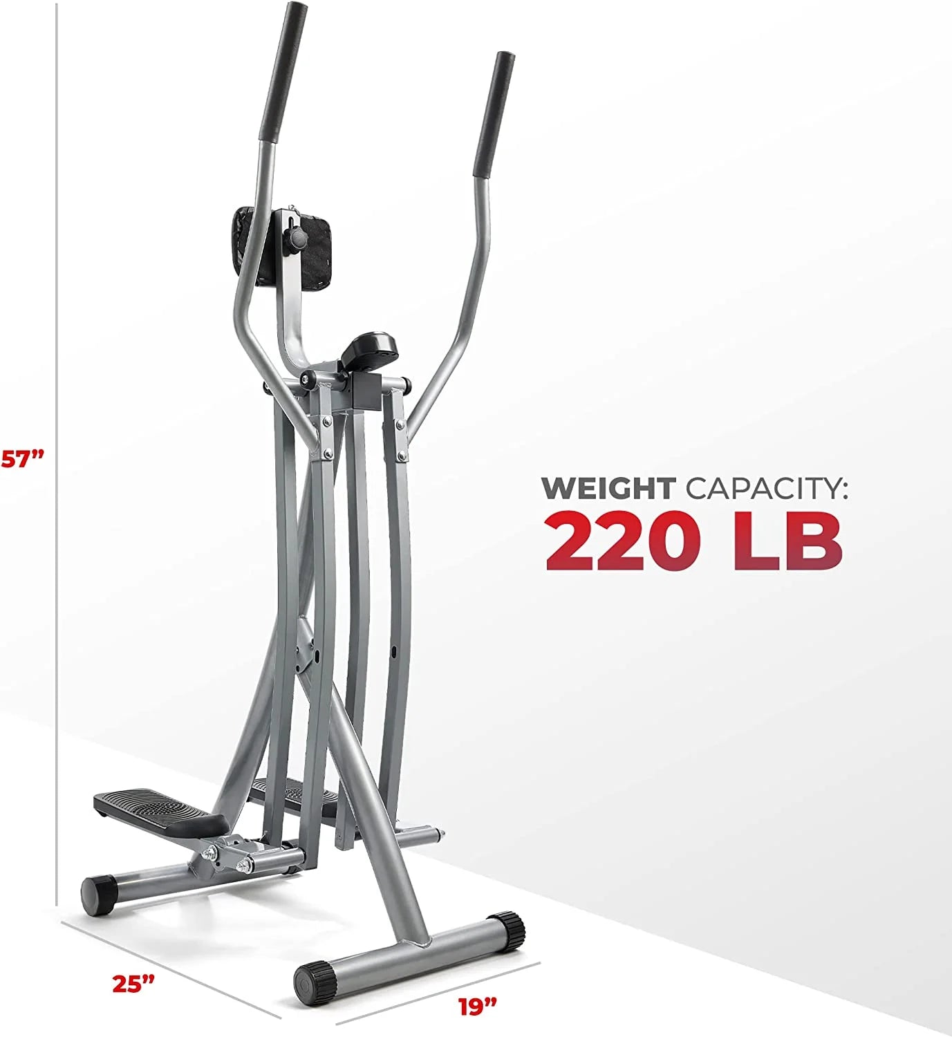 Elliptical Machine Glider with LCD Monitor, 220 LB Max Weight, 30 Inch Stride D38820