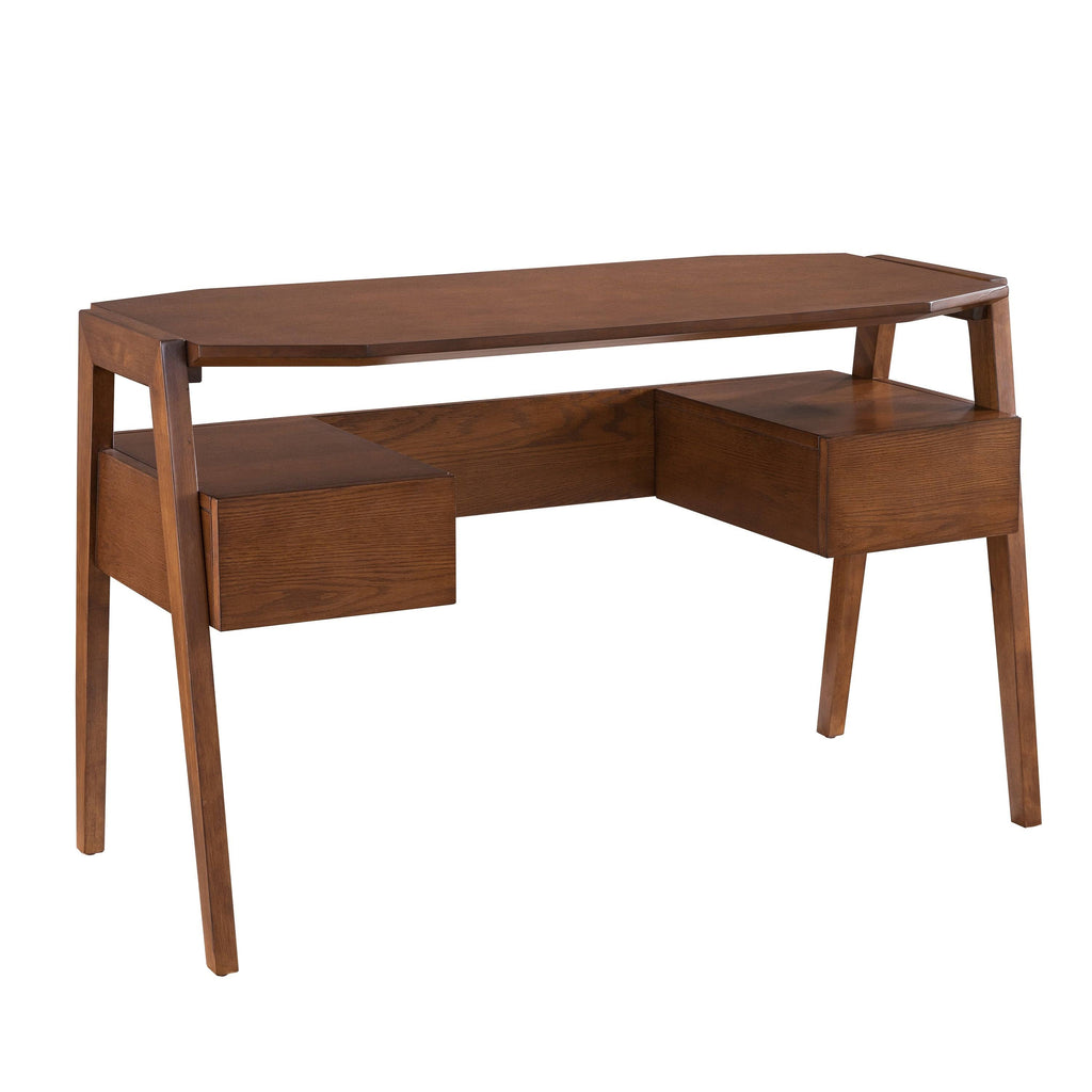 White Writing Desk with Storage K747