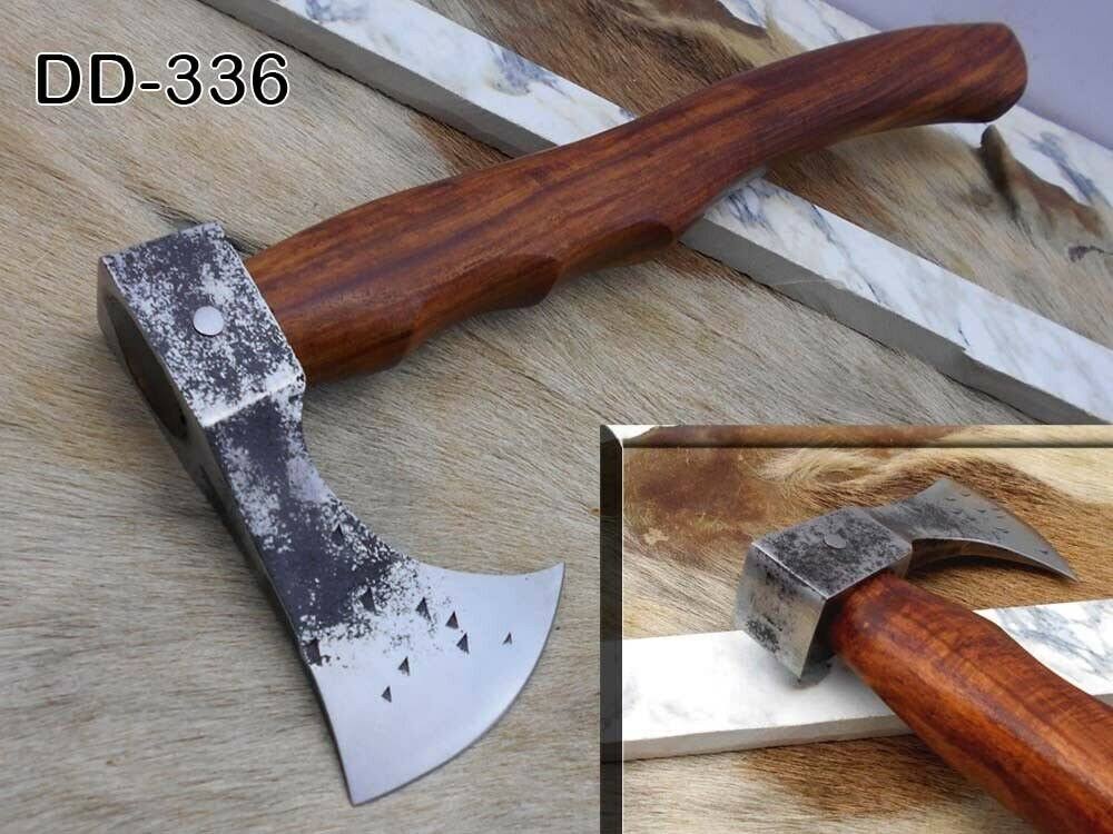 Carbon Steel Voyager Axe with Rose Wood Scale Q20547