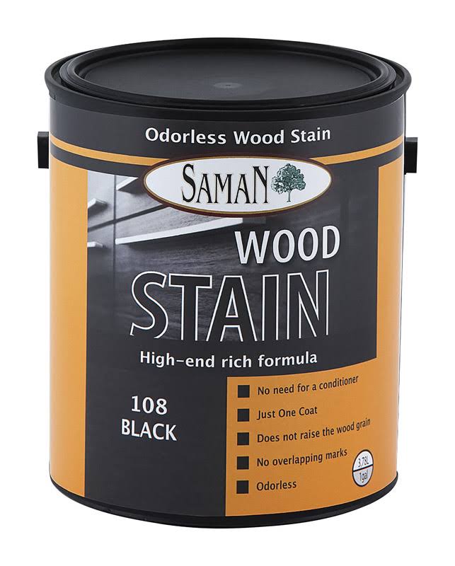 Solid Black Water-Based Wood Stain 1 Gal Pack of 2 W2532