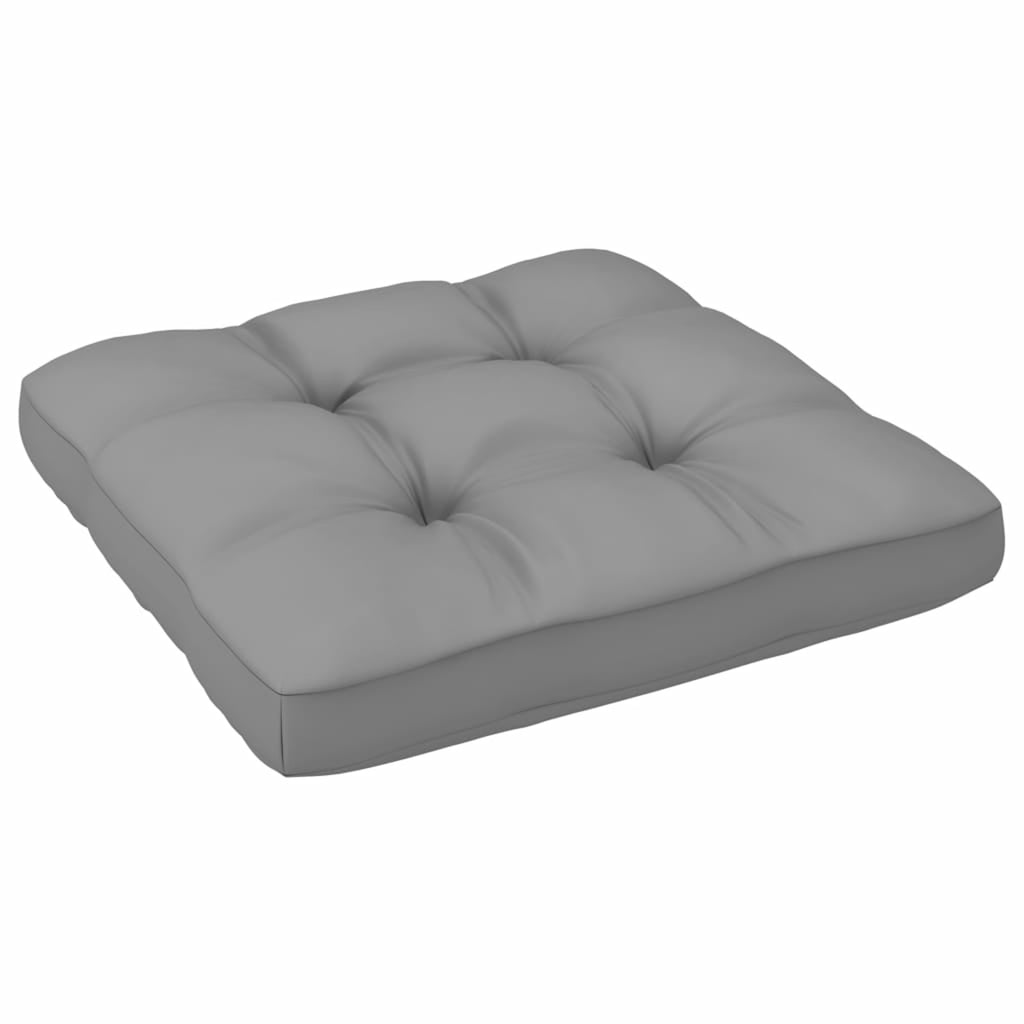 Patio Corner Sofa with Gray Cushions Pinewood Outdoor Sofa W392