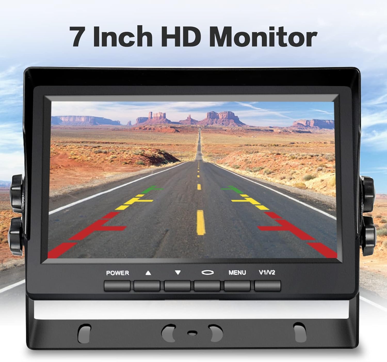 RV Backup Camera with 7 Inch Monitor Kit 18 IR LED Rear View Camera Q257075