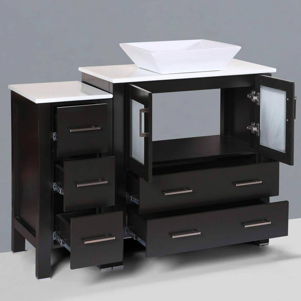 Espresso Vanity Drawer Base C5477
