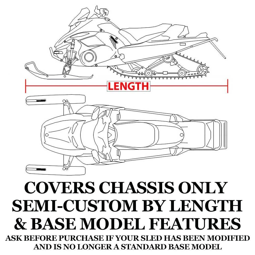 Trailerable 600 Denier Snowmobile Cover F628055