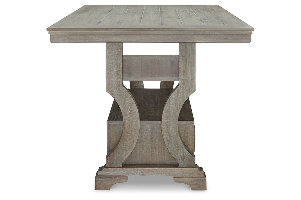 Rectangular Wood Dining Table in Light Gray Z807