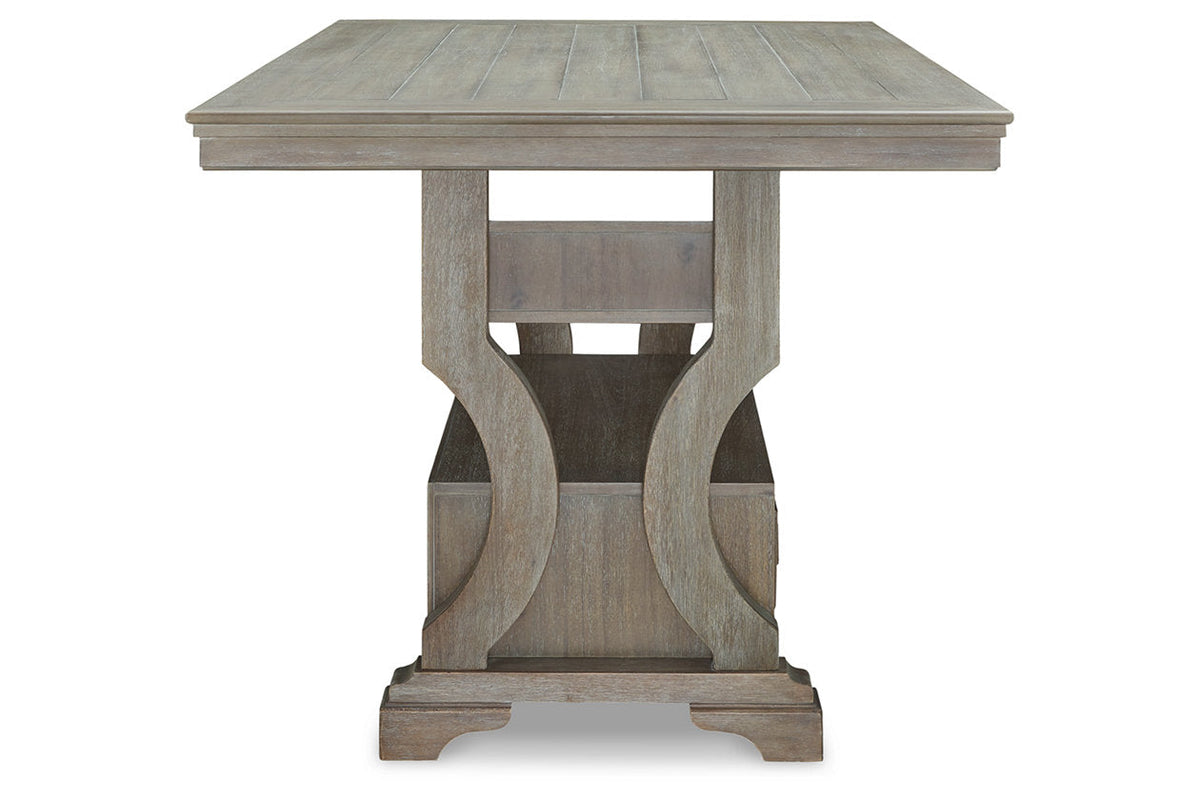 Rectangular Wood Dining Table in Light Gray Z807