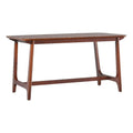 Mid-Century Wood Dining Table with Trestle Base in Walnut W473792
