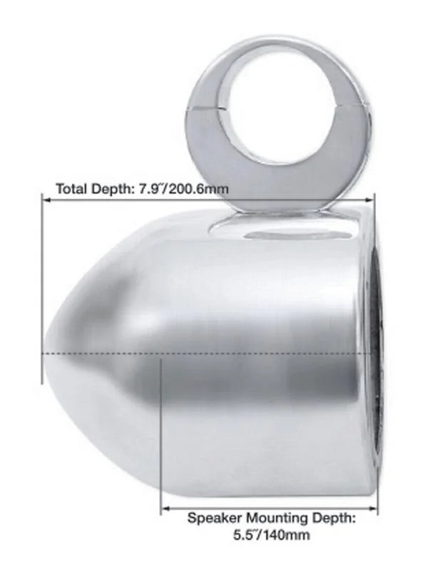 5.25" 360 Degree Swivel Marine Wakeboard Tower Speaker Pods I572387