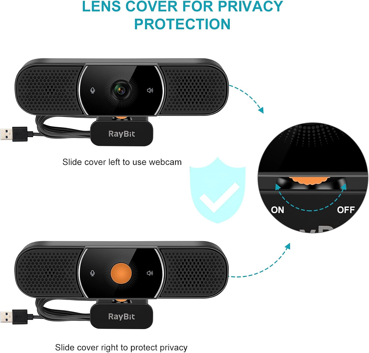 1080p HD Webcam with Microphone and Speaker C142