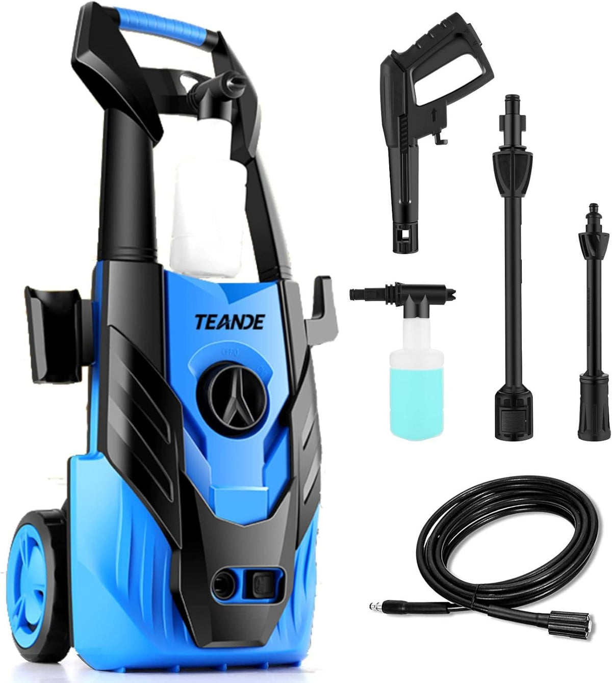 Portable Electric Pressure Washer with Adjustable Spray Nozzle K196548