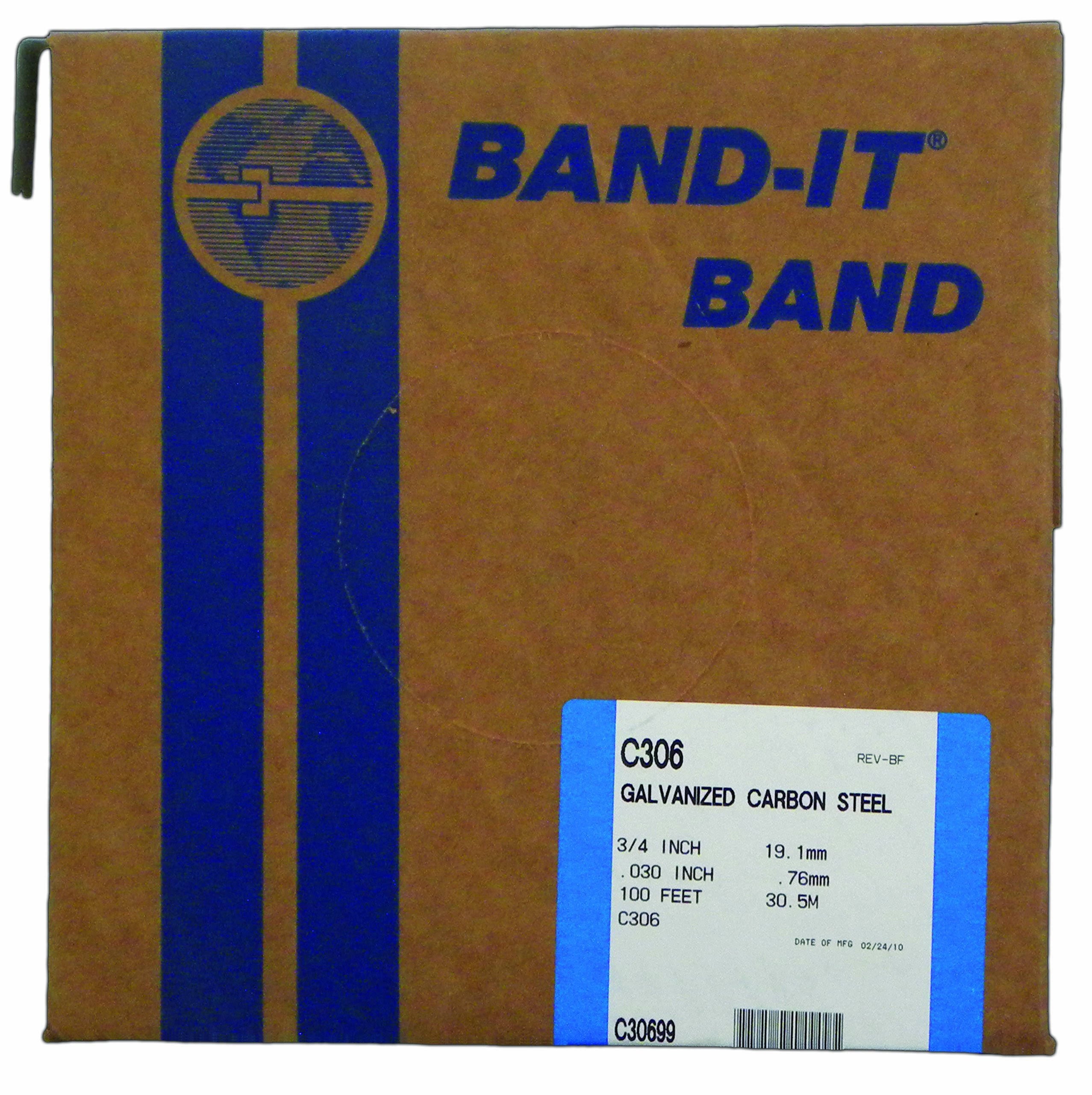 Galvanized Carbon Steel Band, 3/4 Width x 0.030 Thick O134181