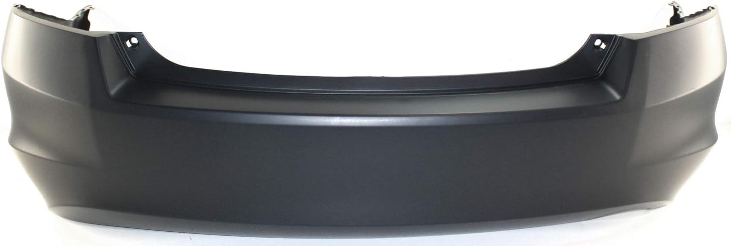 Rear Bumper Cover Primed with Single Exhaust Hole 4 Cyl Sedan M842