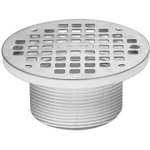 6x22 Round Chrome Grate Plastic Barrel V44023