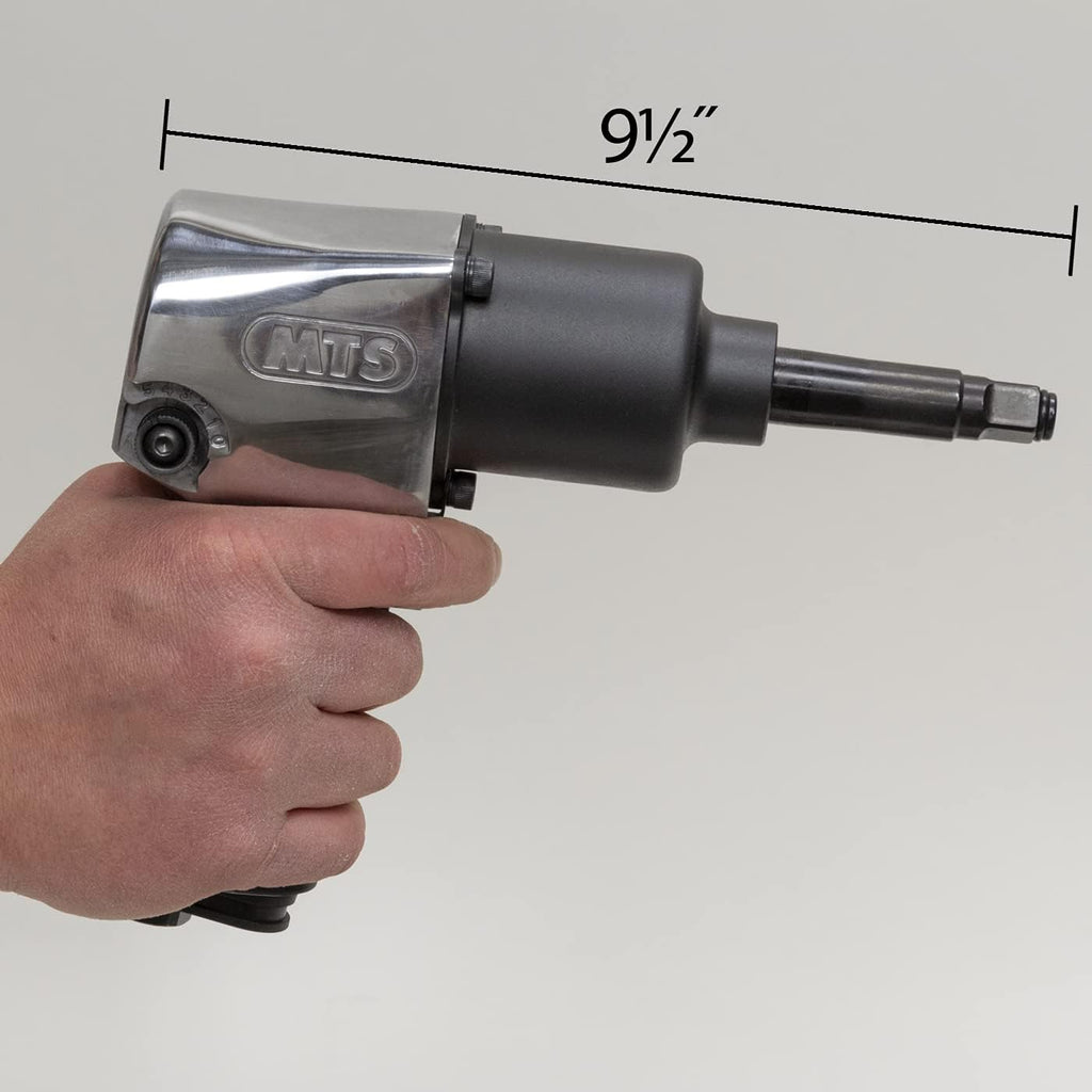 1/2-Inch Drive Aluminum Pneumatic Air Powered Impact Wrench, 2-Inch Anvil, Twin Hammer, Max Torque 680, Weight 6 lbs L71891
