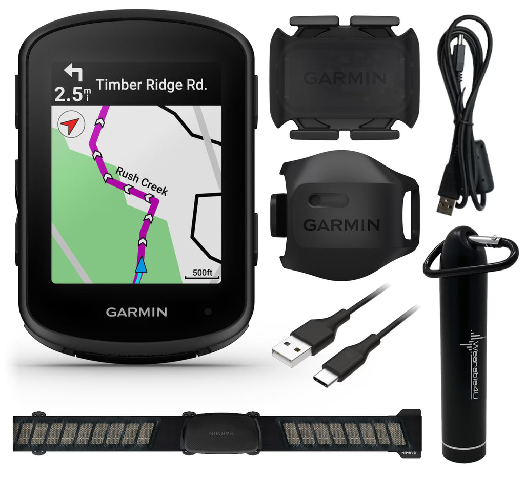Edge 840 Bundle Cycling Computer with Speed Sensor 2, Cadence Sensor 2, HRM-Dual monitor, Touchscreen, Button Controls, Advanced Navigation O1575