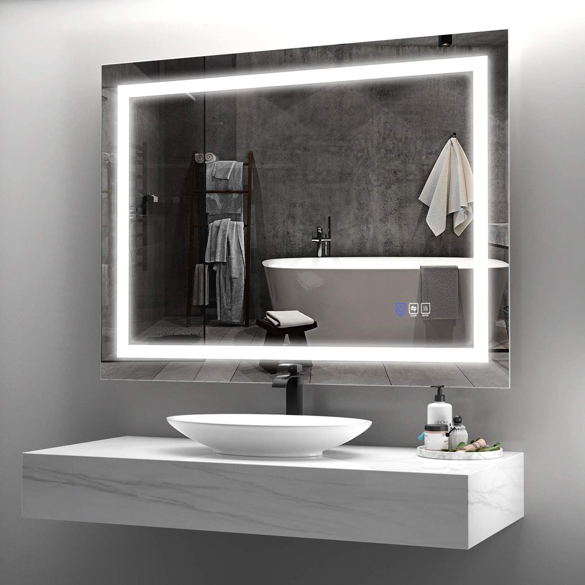 LED Lighted Bathroom Mirror C158