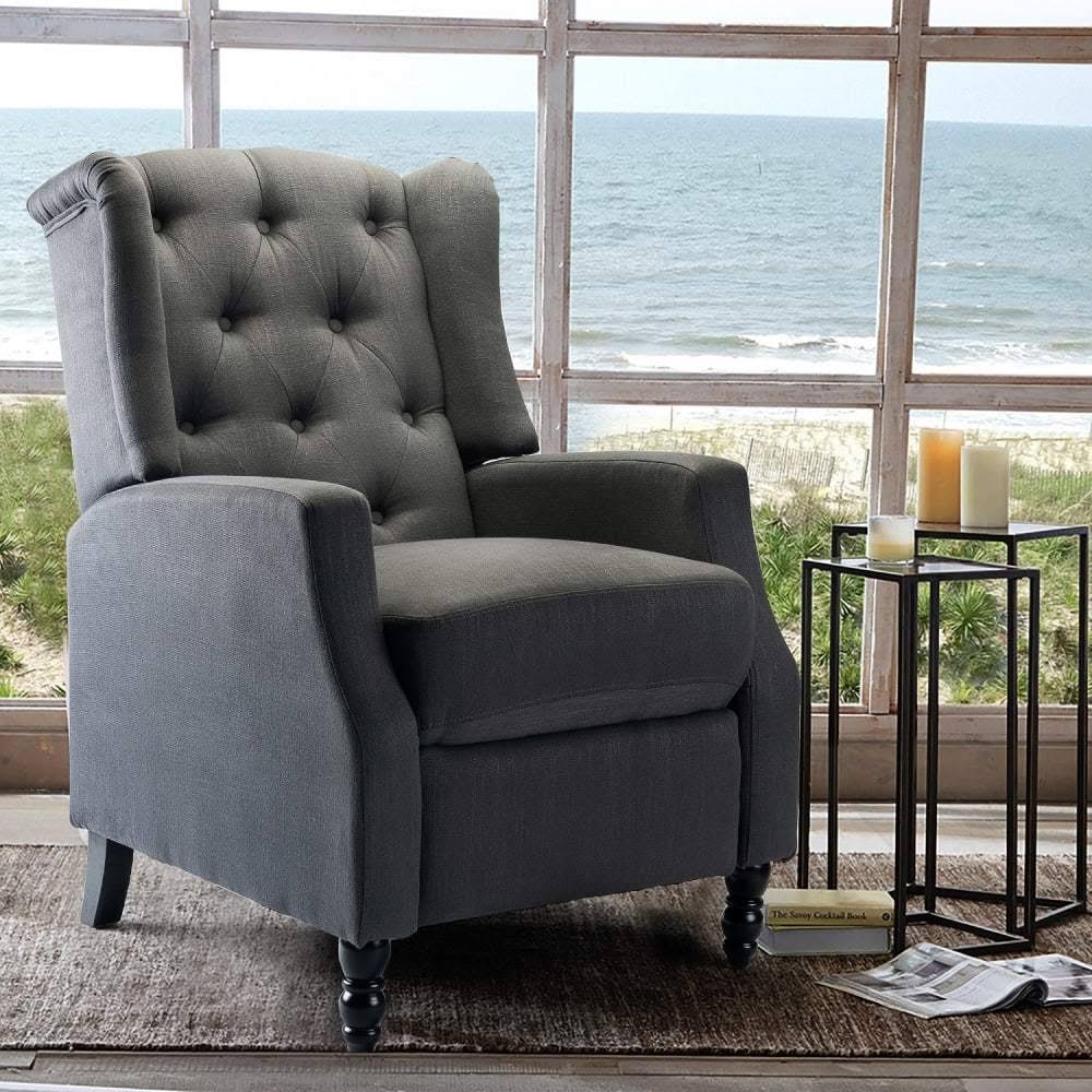 Pink Tufted Manual Recliner C16822