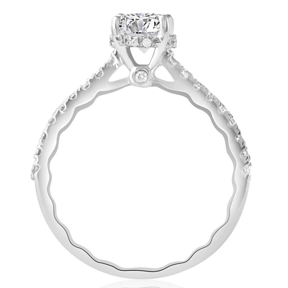 1 1/4Ct Diamond Engagement Ring in 10k White or Yellow Gold I621