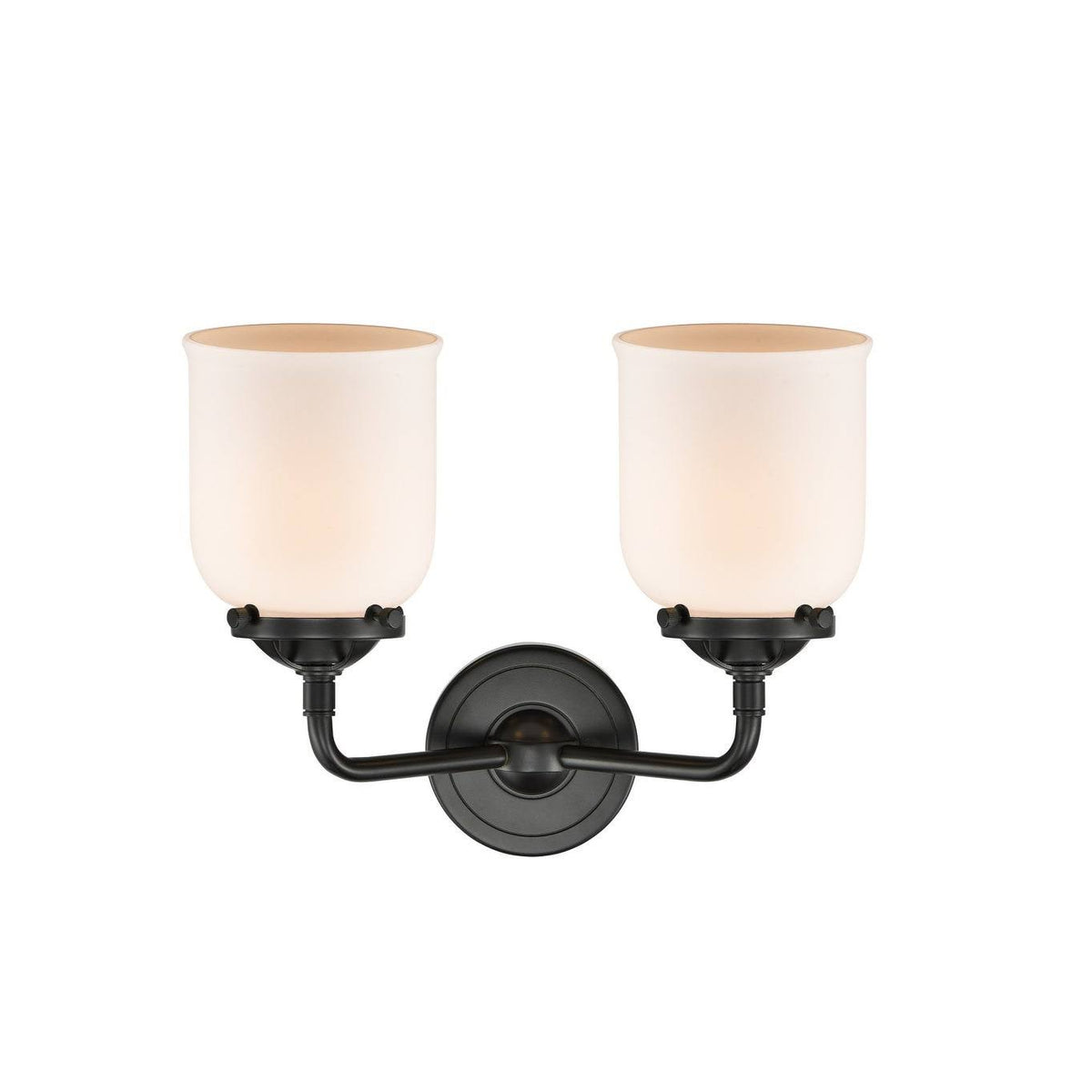 13 inch 2 Light Bath Vanity Oil Rubbed Bronze with Seedy Glass O1608