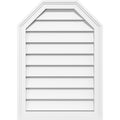 28x22W x 40x22H Octagonal Top Surface Mount PVC Gable Vent G58776