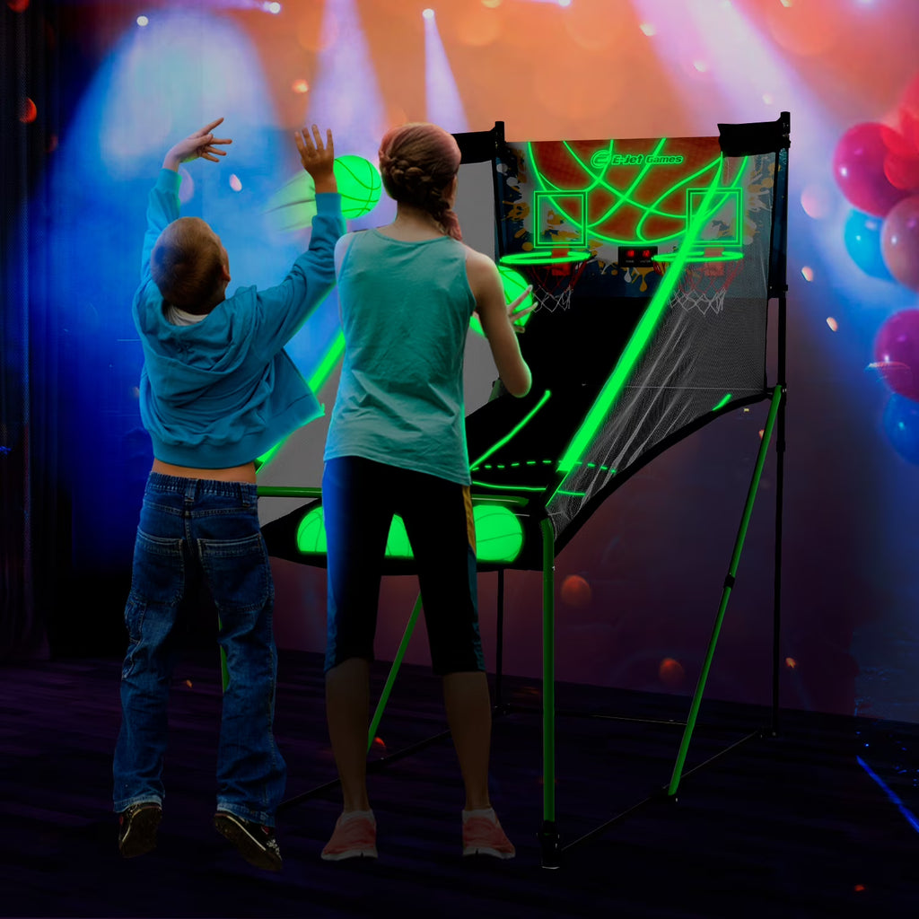 Glow in The Dark Basketball Arcade Game E93536