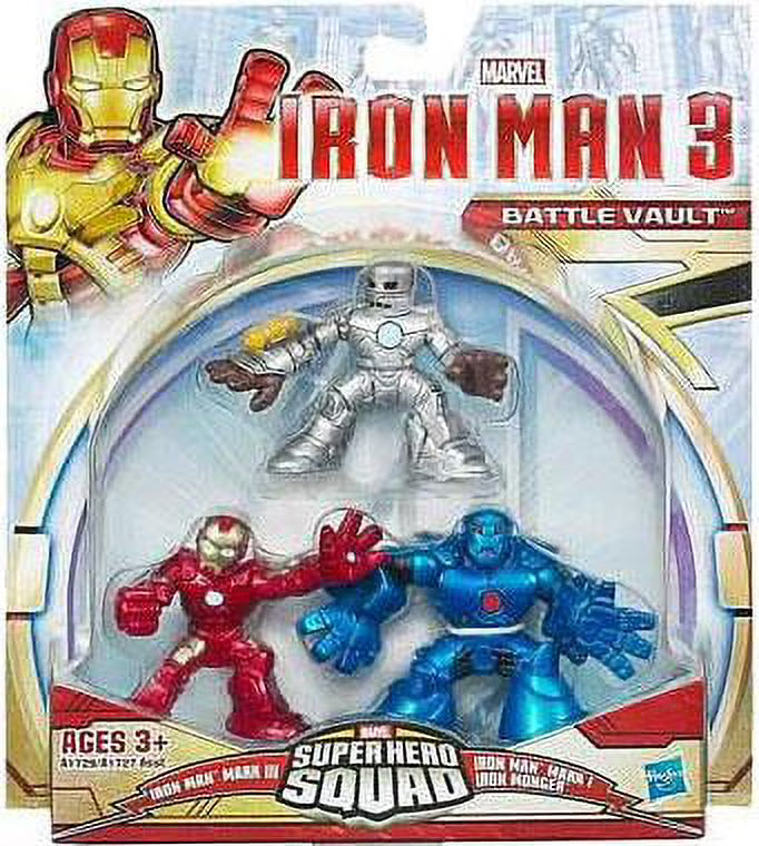 Iron Man 3 Superhero Squad Battle Vault Action Figure 3-Pack K135277