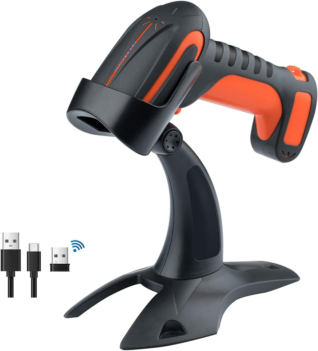 Industrial Wireless Barcode Scanner 2D QR 1D 2.4G 2500mAh U127389