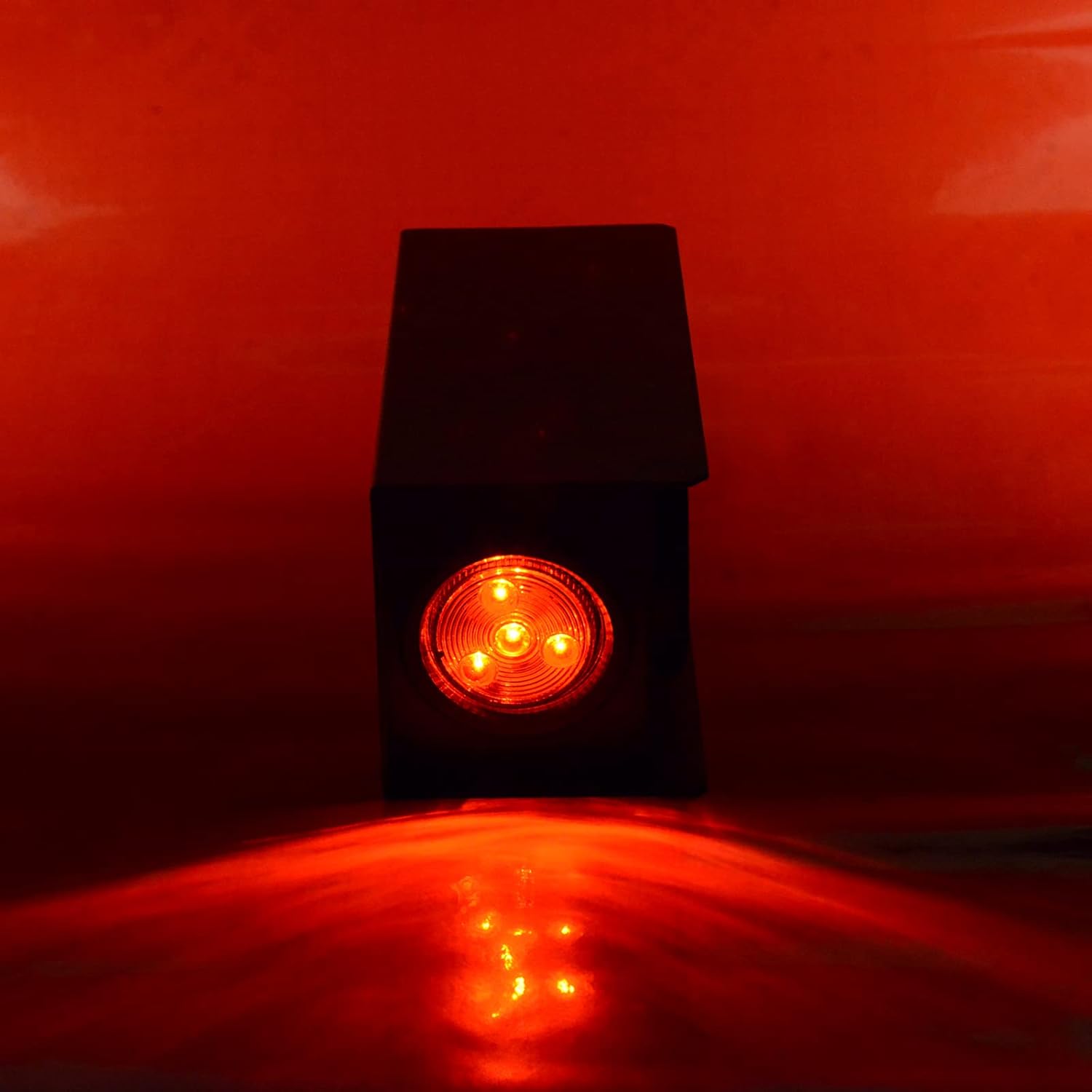 6Inch Oval Red Trailer Tail LED Lights and 2 Inch Round Red Side Marker Lights with Wire Connectors, Pack of 2 B929