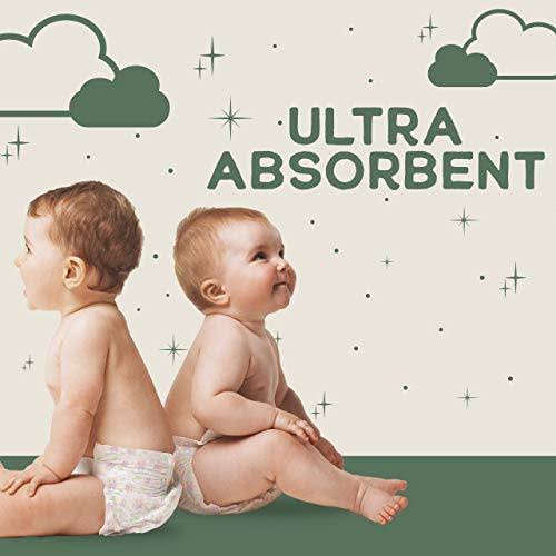Natural Diapers, Flushable Wipes, Monthly Pack, Size 5, 136 Count X19309