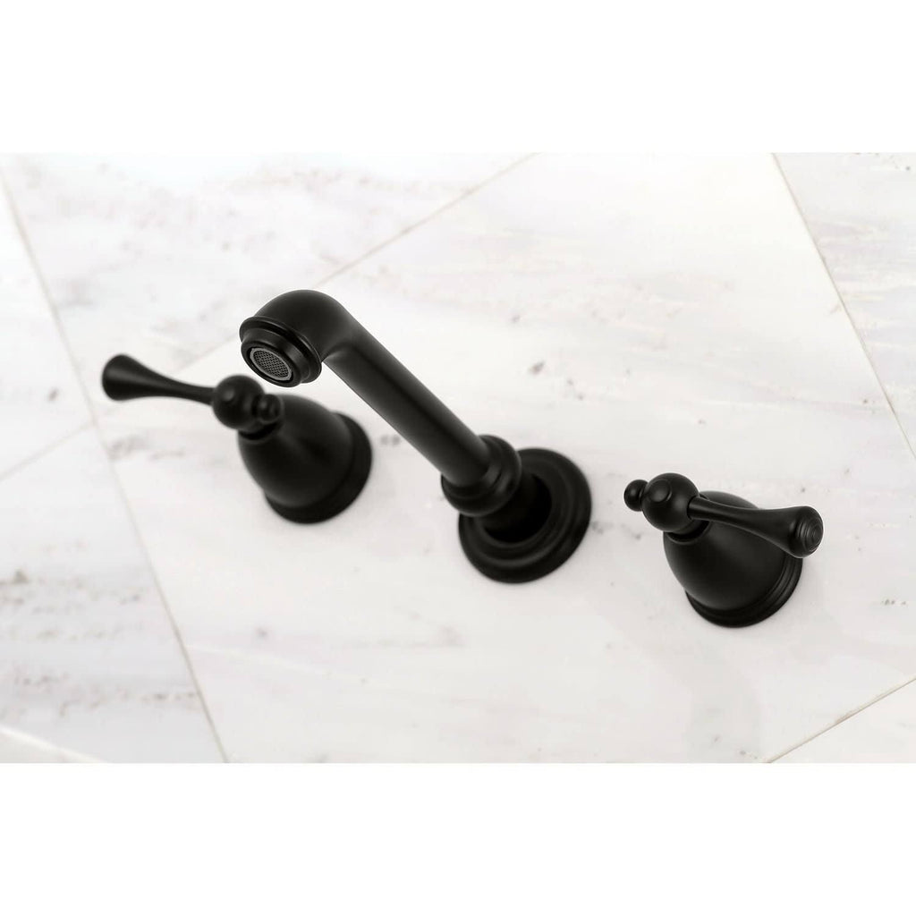 Polished Brass Center Wall Mount Bathroom Faucet P329