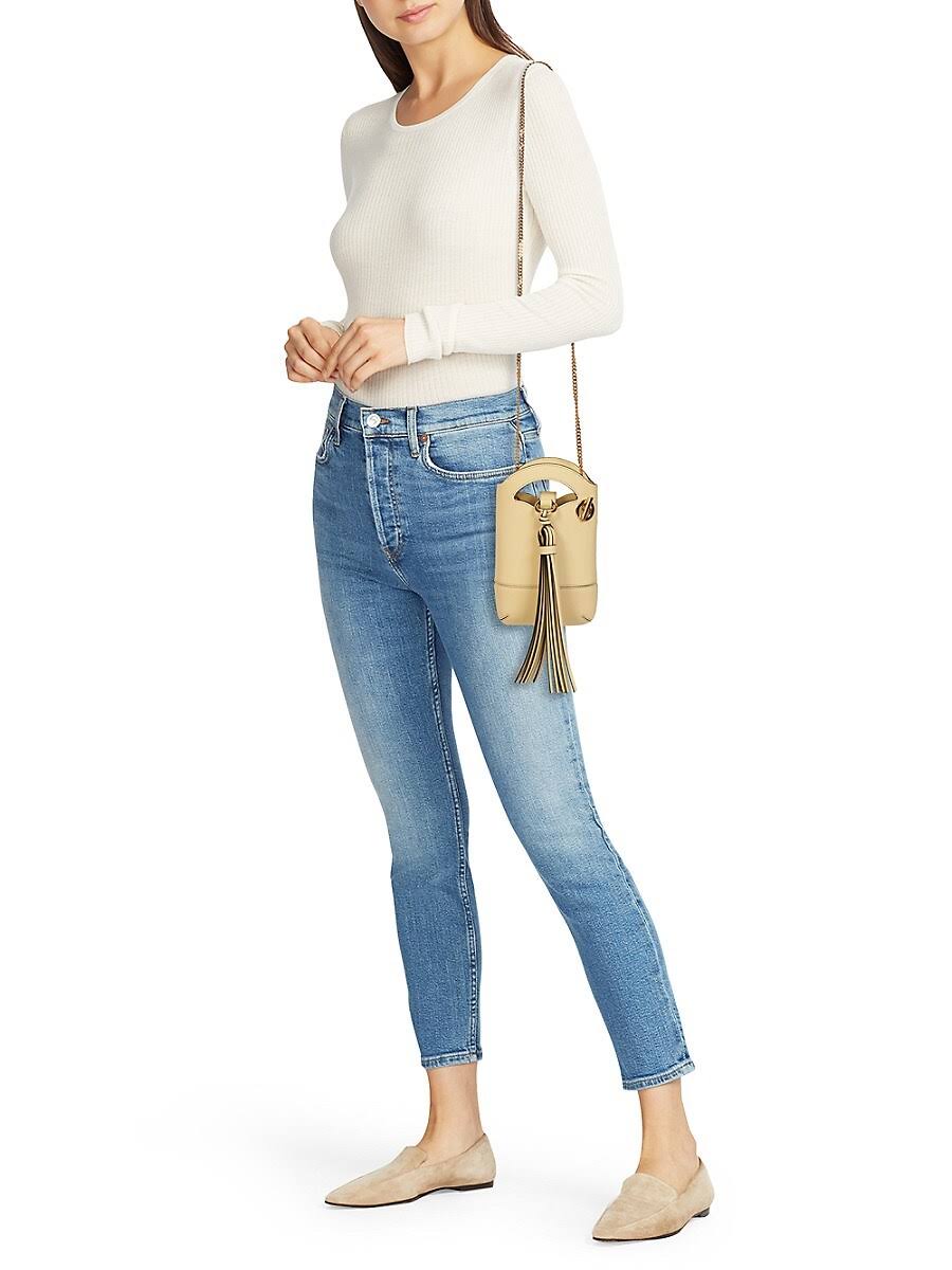 Mini Leather Crossbody Phone Pouch R825388