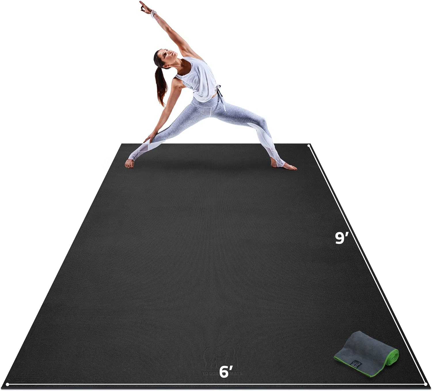 Extra Large 9' x 6' x 8mm Non-Slip Yoga Mat N539