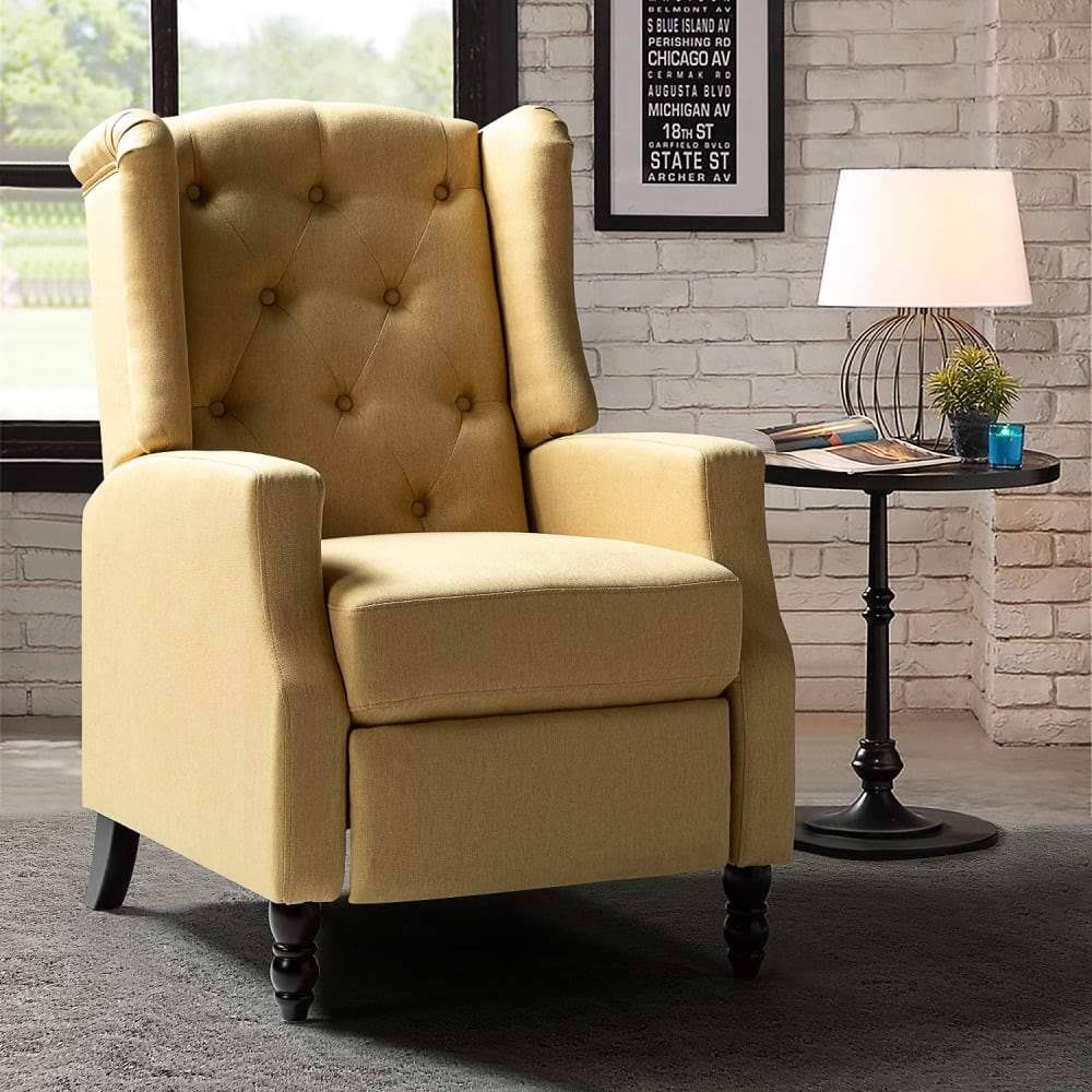 Pink Tufted Manual Recliner C16822