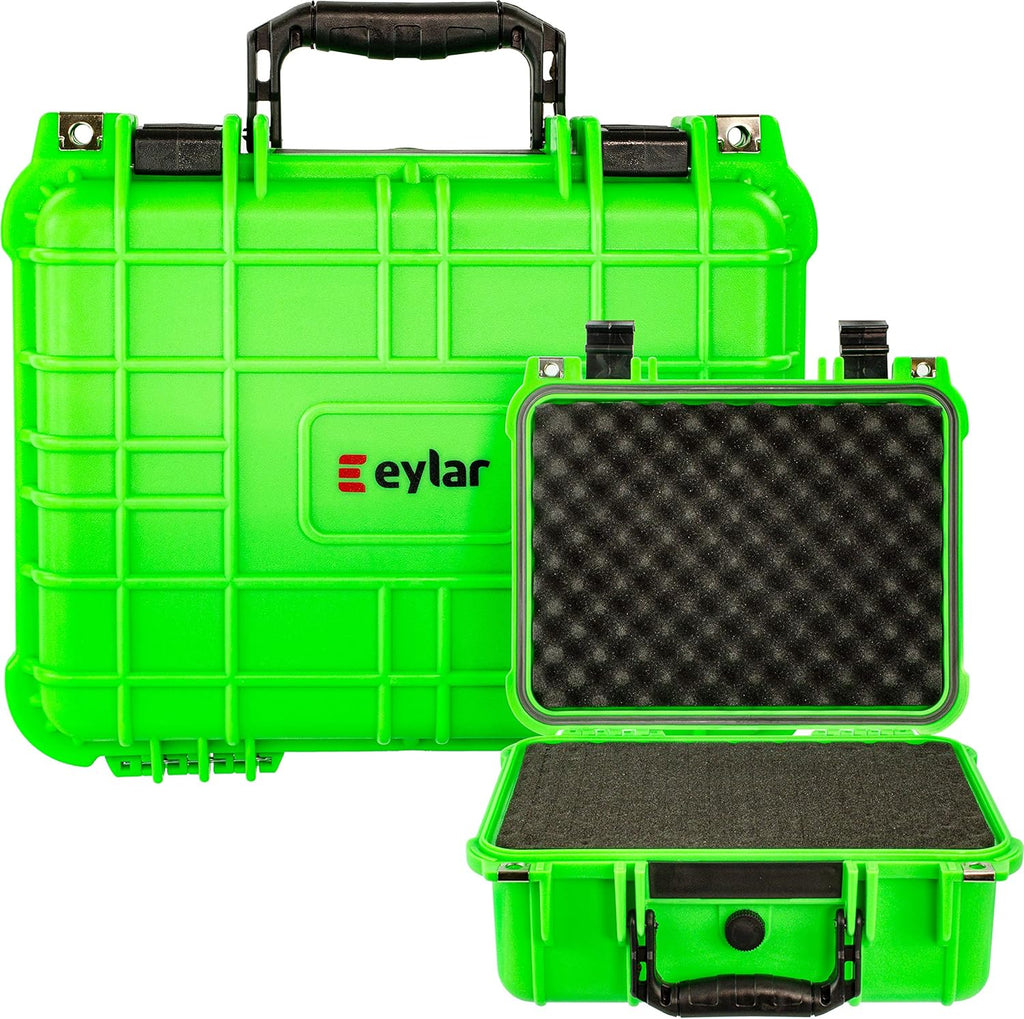 Neon Green Water & Shock Proof Hard Case with Foam N580