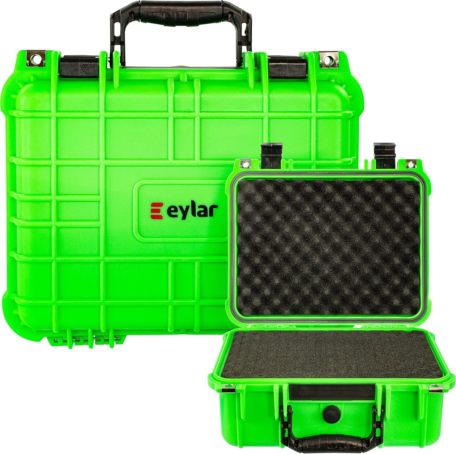 Neon Green Water & Shock Proof Hard Case with Foam N580