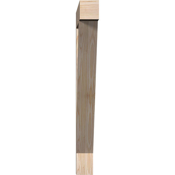 Douglas Fir Traditional Block Smooth Bracket Y654
