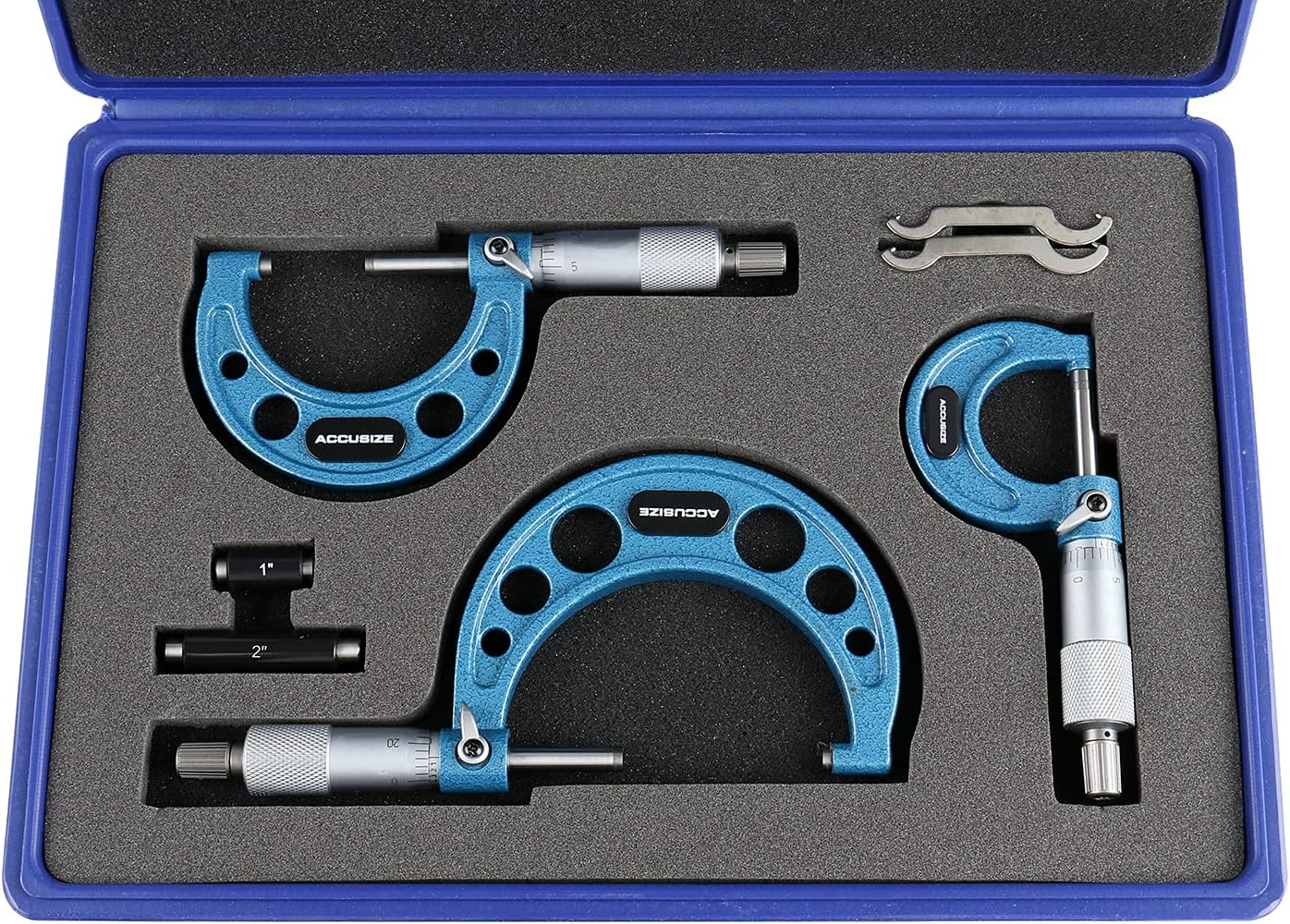 0-3 inch Outside Micrometers Carbide Tipped 3 Pc Set L1952