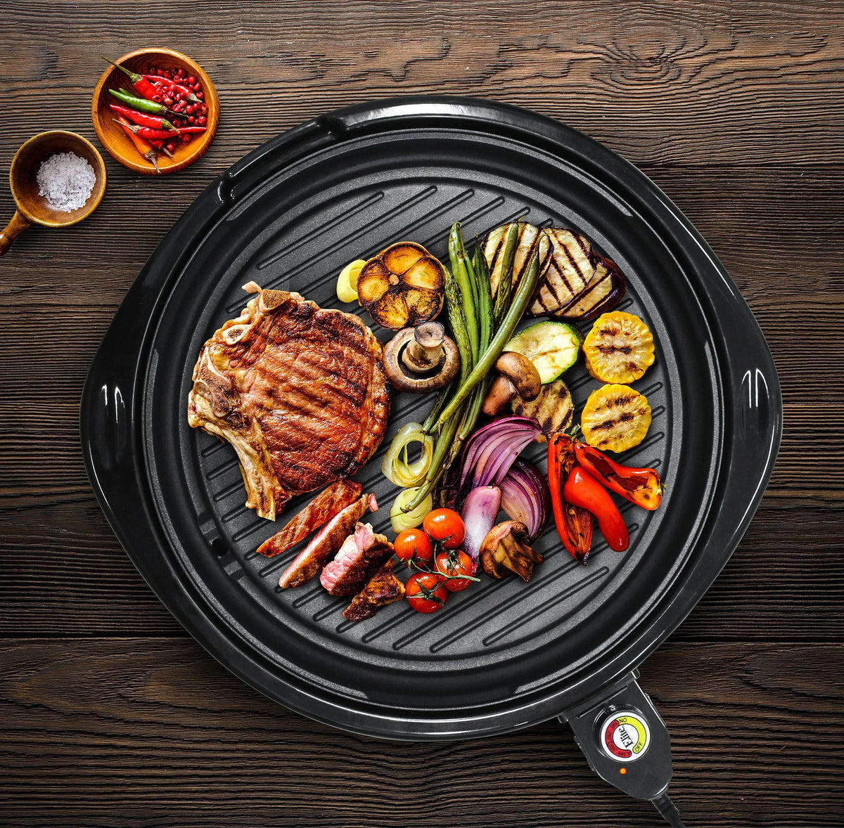 Black Electric Indoor Grill R686