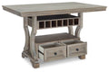Rectangular Wood Dining Table in Light Gray Z807