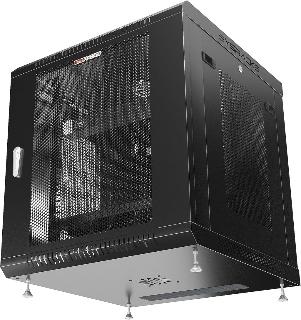Locking Wall Mount Server Rack 12U with Casters and Shelf V780