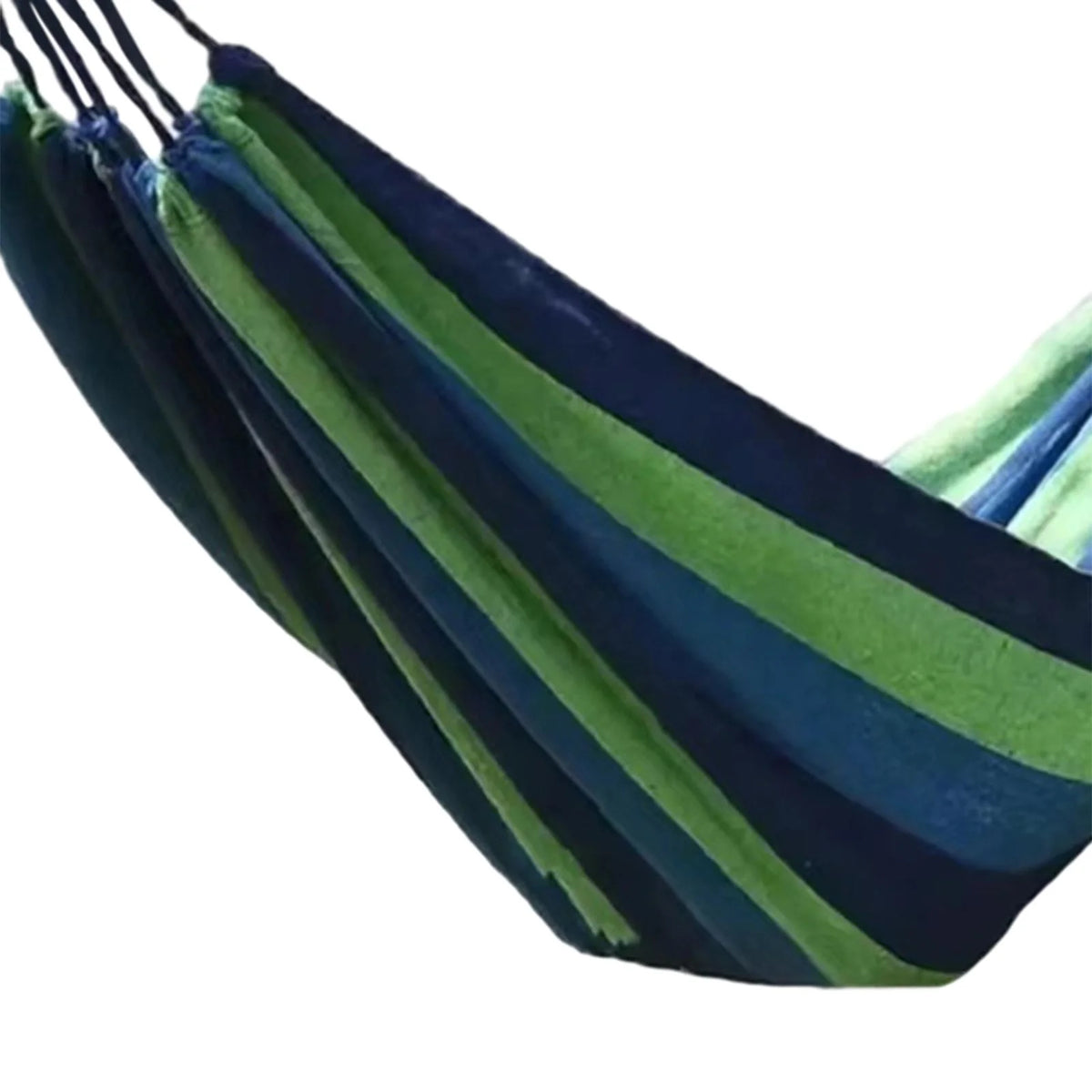 Blue Canvas Camping Hammock 190x150cm Y986974