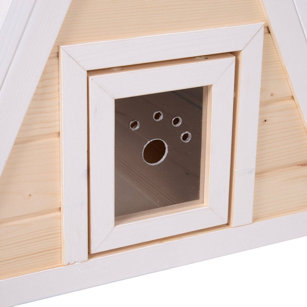 Solid Wood Cat Condo Outdoor Pet Shelter D470