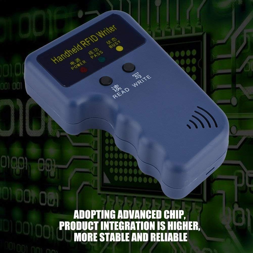 125KHz RFID Card Copier Reader Writer Duplicator with 6 Tags and 6 Cards B533742