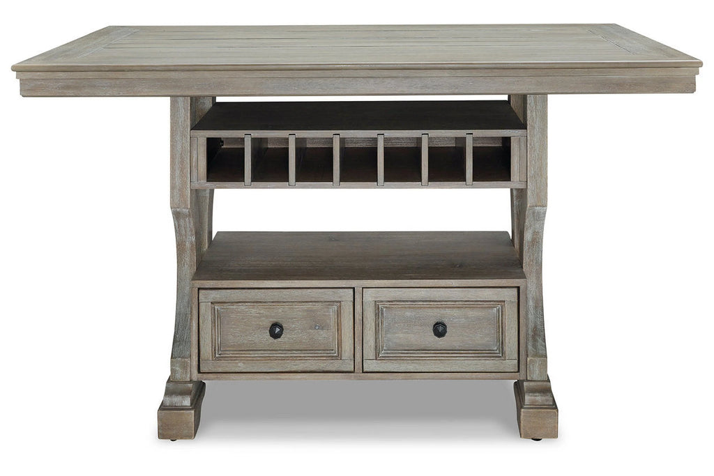 Rectangular Wood Dining Table in Light Gray Z807