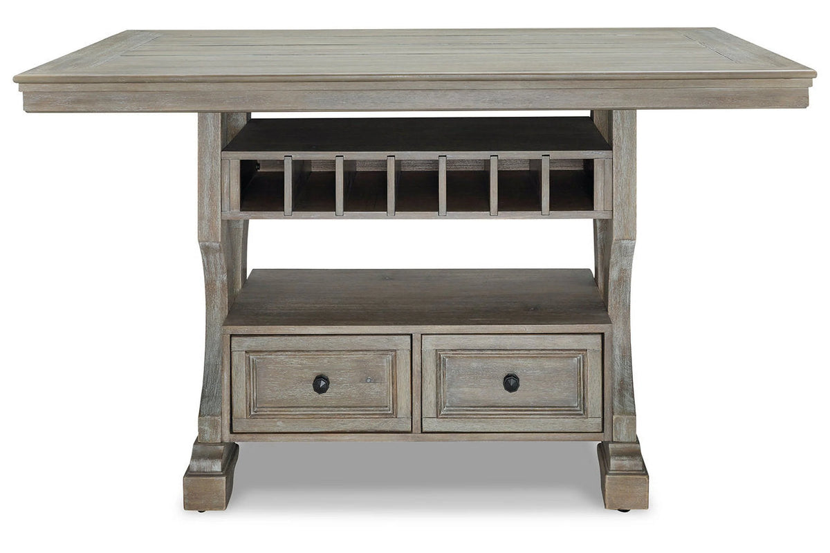 Rectangular Wood Dining Table in Light Gray Z807