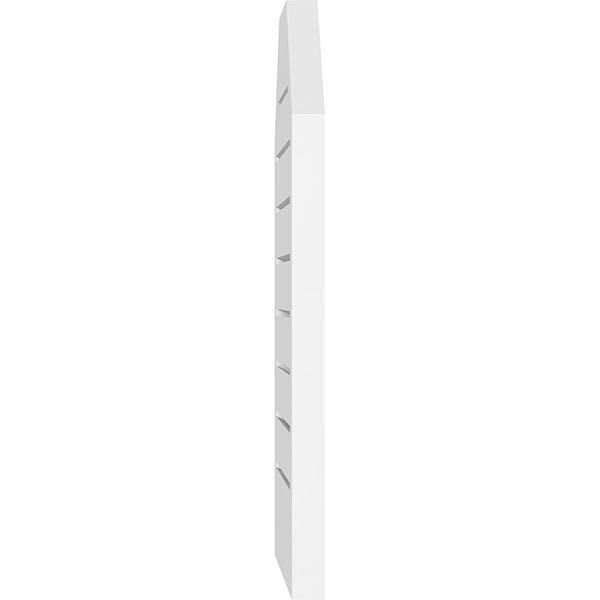 28x22W x 40x22H Octagonal Top Surface Mount PVC Gable Vent G58776