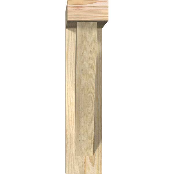 Traditional Block Rough Sawn Bracket with Offset Brace, Douglas Fir V583902