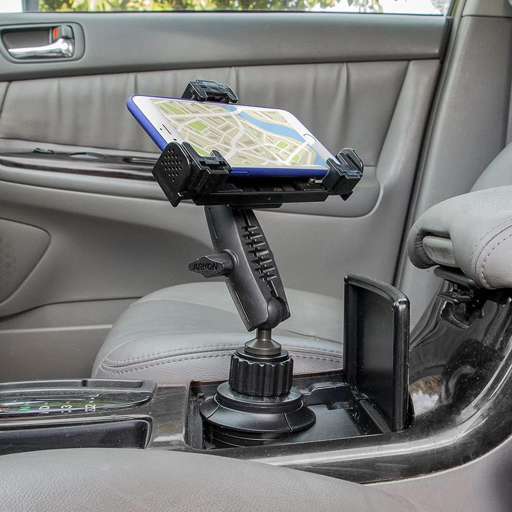Black Cup Holder Phone Mount U9360